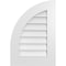 Ekena Millwork Quarter Round Top Left Surface Mount PVC Gable Vent w/ 3-1/2"W x 1"P Standard Frame, 18"W x 26"H GVPQL18X2601SN - alternate 1